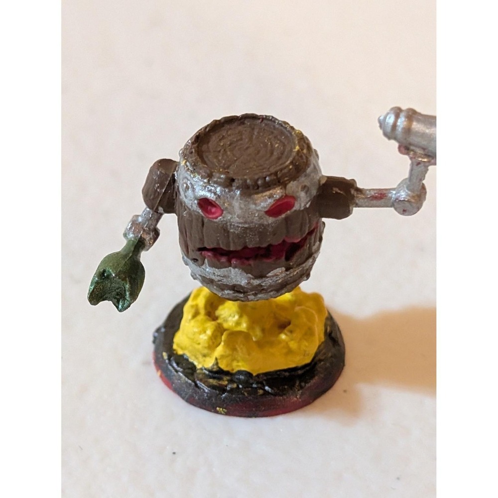 Hand-Painted D&D Miniature Barrel Monster 3/4" Tall 1" Wide – Custom Base - Picture 4 of 5